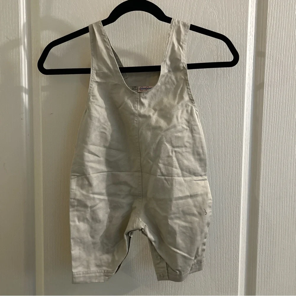 College Classic baby size 6 months overalls with pumpkin decal - Picture 6 of 7